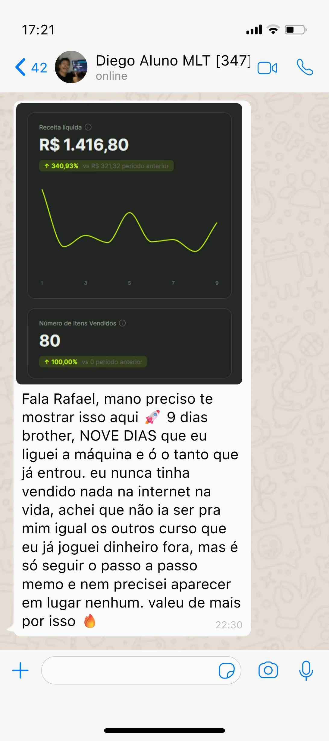 Depoimento de Diego, aluno da MLT