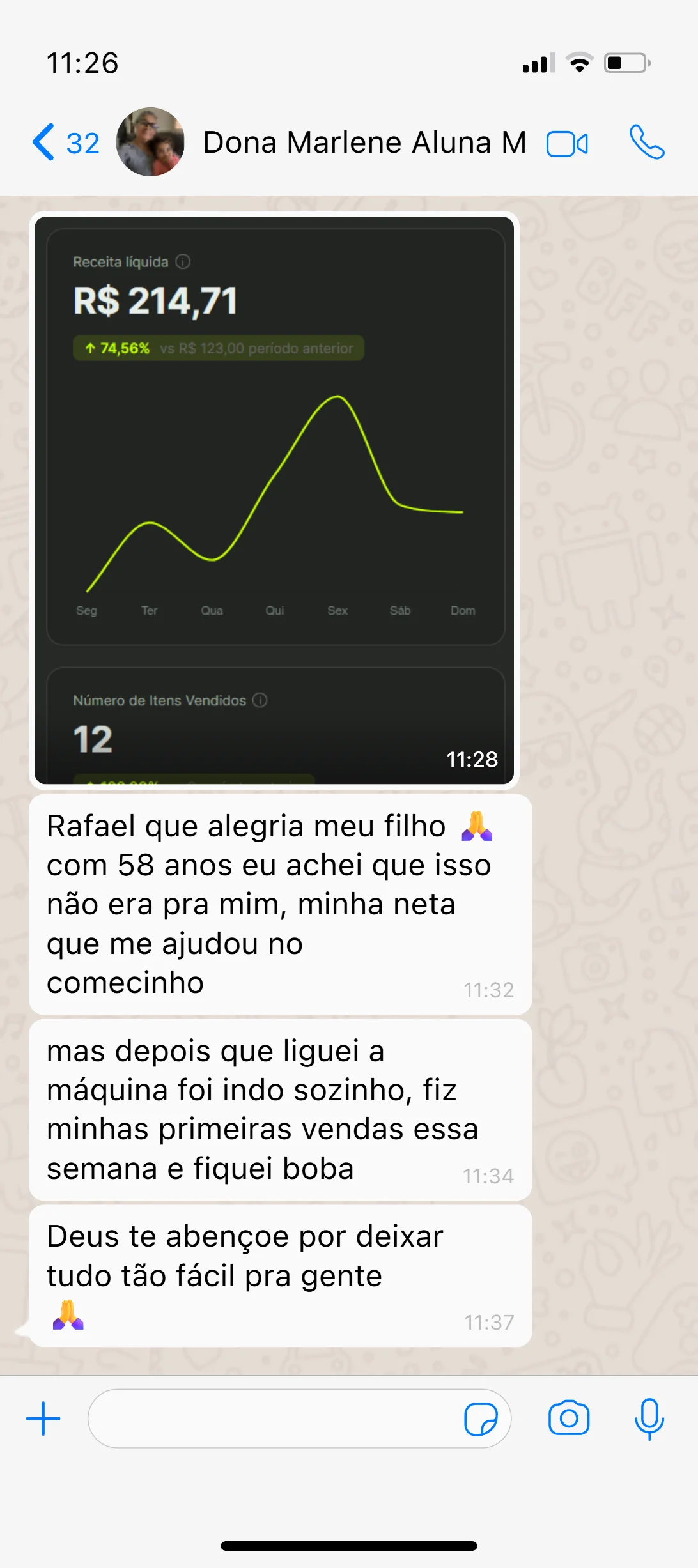 Depoimento de Dona Marlene, aluna da MLT